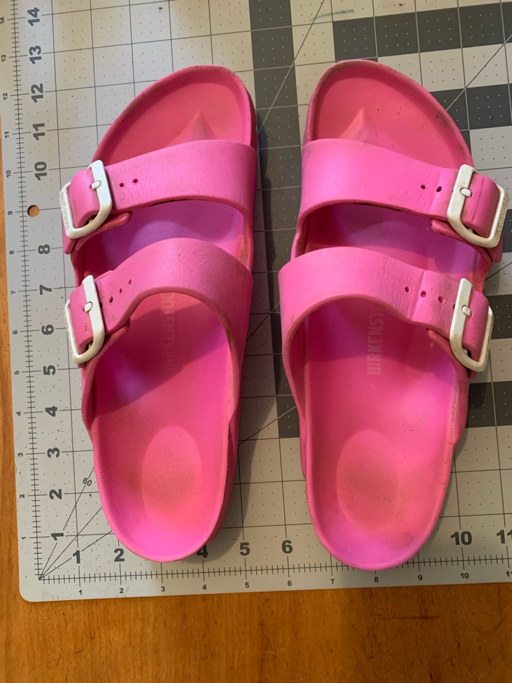 Birkenstock Pink Double Strap EVA Arizona Sandals